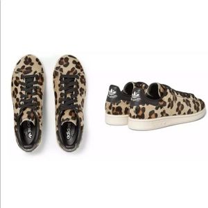 adidas stan smith leopard pony hair